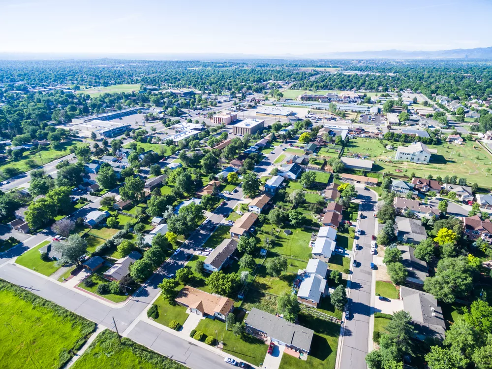 A commercial solar panel system providing clean energy to a business in Lakewood, CO.